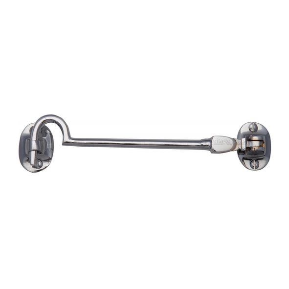 AA62CP • 152mm • Polished Chrome • Carlisle Brass Silent Pattern Cabin Hook